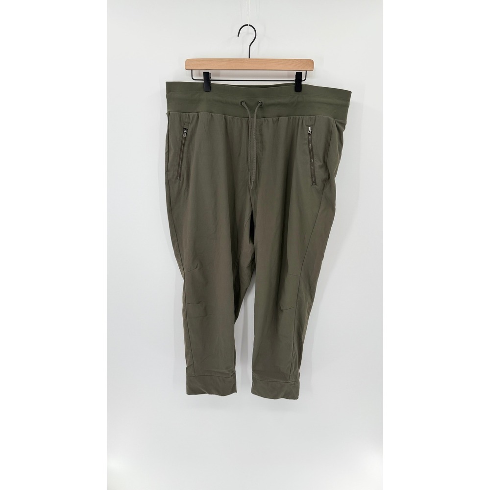 Athleta Size 20 Trekkie North Jogger Pant Olive Green Gorpcore Travel Granola
